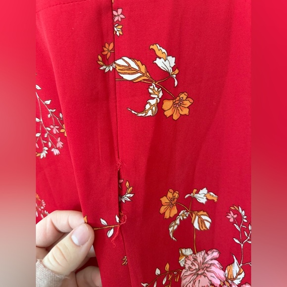 BB Dakota Red Floral Dress - Picture 6 of 6